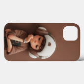 Coques Case-Mate iPhone Vibes Décontractées : Garçon Esthétique avec Casqu (Verso (horizontal))