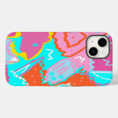 Coques Case-Mate iPhone Vibes d'été au bord de la piscine Art Abstrait (Verso (horizontal))