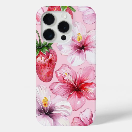 Coques Case-Mate iPhone Vibes d'été rose (Verso)