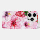Coques Case-Mate iPhone Vibes d'été rose (Verso (horizontal))