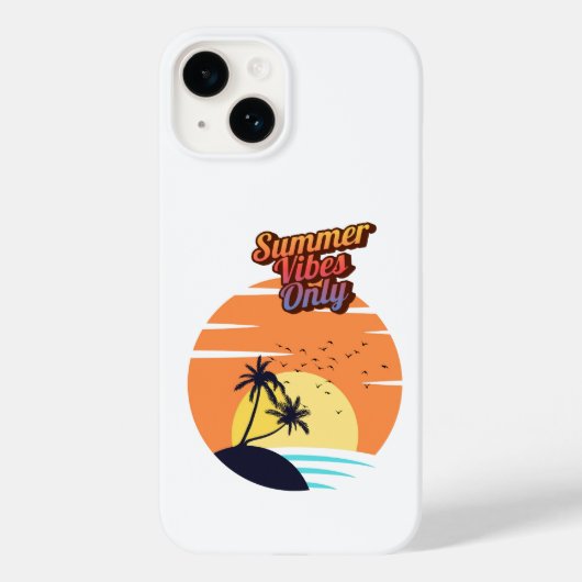 Coques Case-Mate iPhone Vibes d'été seulement. (Verso)