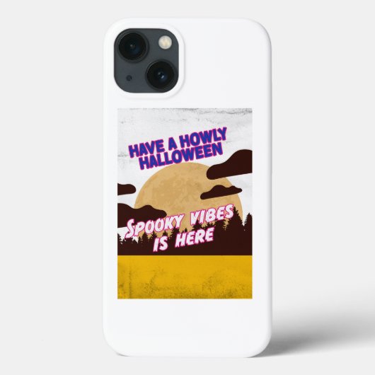 Coques Case-Mate iPhone Vibes Éffrayantes rétro Super Halloween (Verso)