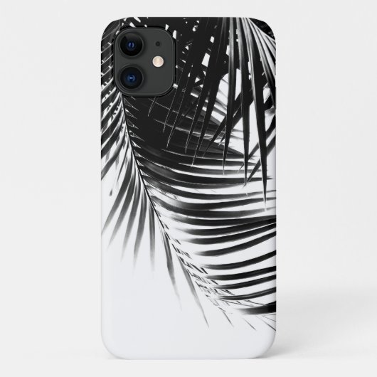 Coques Case-Mate iPhone Vibes noires et blanches de palmiers Feuilles #1 # (Dos)