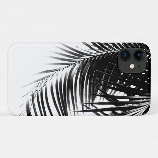 Coques Case-Mate iPhone Vibes noires et blanches de palmiers Feuilles #1 # (Dos (Horizontal))