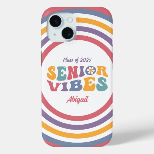 Coques Case-Mate iPhone Vibes seniors Classe Super de 2025 Grad (Verso)
