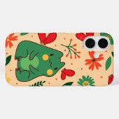 Coques Case-Mate iPhone Vibes Springtime Froggy Bloom (Verso (horizontal))