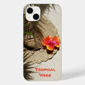 Coques Case-Mate iPhone Vibes tropicales Casquette de soleil sur la plage (Verso)