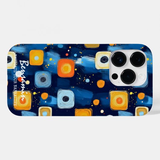 Coques Case-Mate iPhone Vibrant Abstract Geometric Swirl Pattern Phone (Verso (horizontal))