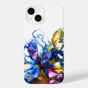 Coque Pour iPhone 14 Vibrant Abstrait Fluid Art Luxe