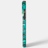 Coques Case-Mate iPhone Vibrant Abstrait flux de peinture Turquoise Vert p (Verso / Gauche)