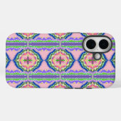 Coques Case-Mate iPhone Vibrant Bloom Kaleidoscope: Pink & Emerald Mandala (Verso (horizontal))