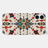 Coques Case-Mate iPhone Vibrant Folk Art Medallion Phone Case (Verso (horizontal))