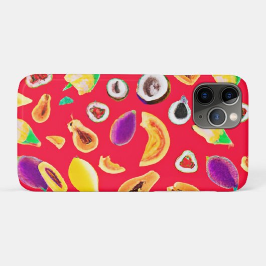 Coques Case-Mate iPhone Vibrant Fruity Délice Motif (Dos (Horizontal))