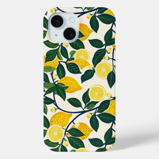 Coques Case-Mate iPhone Vibrant Lemon Grove (Verso)