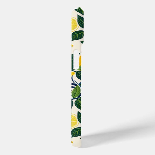 Coques Case-Mate iPhone Vibrant Lemon Grove (Verso / Droite)