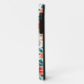 Coques Case-Mate iPhone Vibrant Orange Floral Garden Pattern - Elegant Tea (Dos/Gauche)