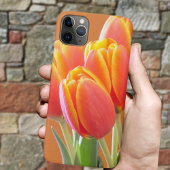 Coques Case-Mate iPhone Vibrant Orange Tulip Photographie