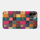 Coques Case-Mate iPhone Vibrant Patchwork Quilt with Classic Florals (Dos (Horizontal))