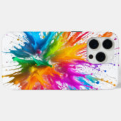 Coques Case-Mate iPhone Vibrant Rainbow Paint Splatter Explosion (Verso (horizontal))