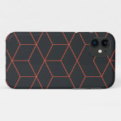 Coques Case-Mate iPhone Vibrant, rétro, simple, cool, tendance motif cube (Dos (Horizontal))