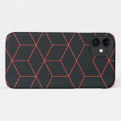 Coques Case-Mate iPhone Vibrant, rétro, simple, cool, tendance motif cube (Dos (Horizontal))