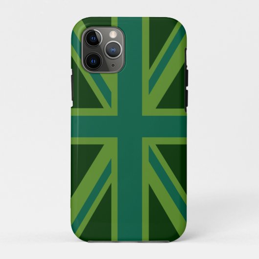 Coques Case-Mate iPhone Vibrant Union Jack Turquoise (Dos)