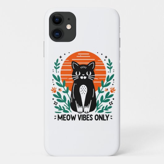 Coques Case-Mate iPhone vibrations miaou seulement (Dos)