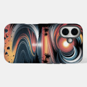 Coques Case-Mate iPhone Vibrations Tropicales Psychédéliques (Verso (horizontal))