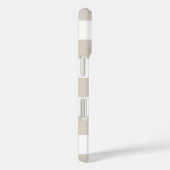 Coques Case-Mate iPhone Vichy rétro beige et blanc (Verso / Droite)