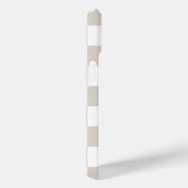 Coques Case-Mate iPhone Vichy rétro beige et blanc (Verso / Droite)