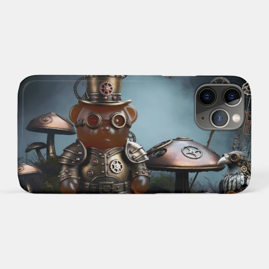 Coques Case-Mate iPhone Victorian Clockwork Gummy Bear Mechanical Raven (Dos (Horizontal))