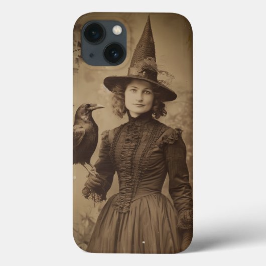 Coques Case-Mate iPhone Victorian Witch Sepia Portrait style 5 (Verso)