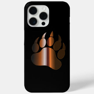 Coque iPhone 15 Pro Max VIDE D'OURS Brown EN ACIER SUR LE Coque-Mate NOIR