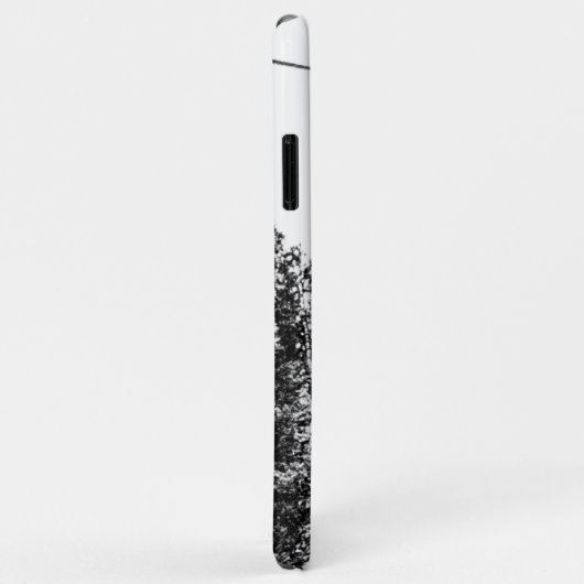 Coques Case-Mate iPhone Vide Hiver noir et blanc (Dos/Droite)