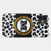 Coques Case-Mate iPhone Vie sauvage audacieuse et sophistiquée Or noir et (Dos (Horizontal))