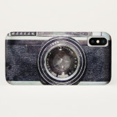 Coques Case-Mate iPhone Vieil appareil-photo noir (Dos (Horizontal))