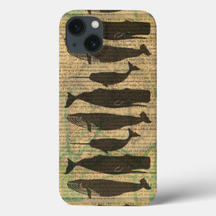 Etui iPhone Case-Mate Vieille Baleine Nautilique Vieille Océan Vie Mari