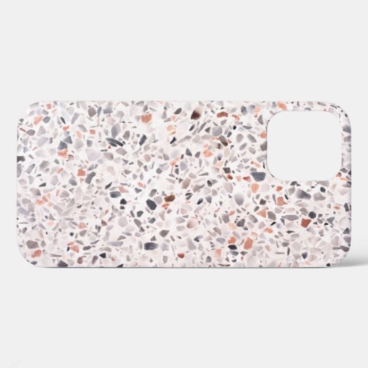 Coques Case-Mate iPhone Vieille texture terrazzo, motif d'hamper. (Verso (horizontal))