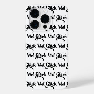 Coque Pour iPhone 14 Pro Viel Glück   Bonne chance Langue Allemande