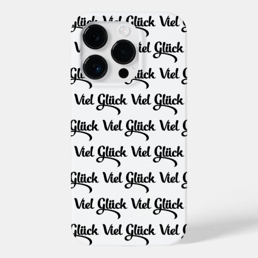 Coques Case-Mate iPhone Viel Glück | Bonne chance Langue Allemande (Verso)