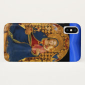 Coques Case-Mate iPhone VIERGE AVEC ENFANT ET ANGELS, Saphir Bleu (Dos (Horizontal))
