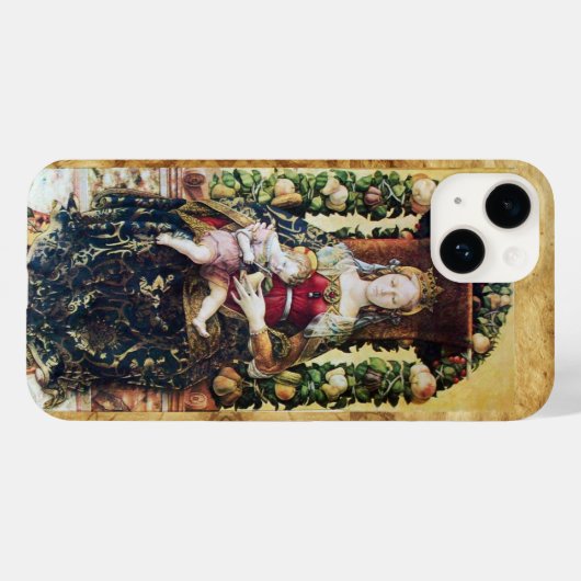 Coques Case-Mate iPhone VIERGE AVEC ENFANT, Parchemin (Verso (horizontal))