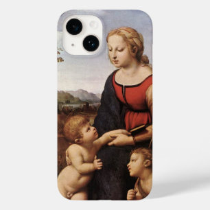 Coque Pour iPhone 14 Vierge avec Jésus et Saint Jean par Raphael