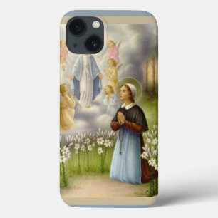 Coques Pour iPhone Vierge bénie par catholique de St Bernadette