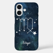 Coques Case-Mate iPhone Vierge | Constellation astrologique des signes zod (Verso)