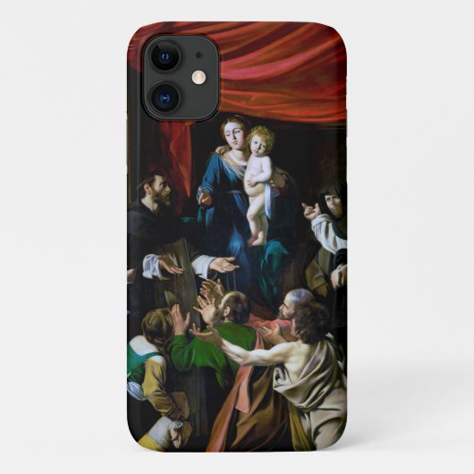Coques Case-Mate iPhone Vierge du Rosaire, Caravaggio (Dos)