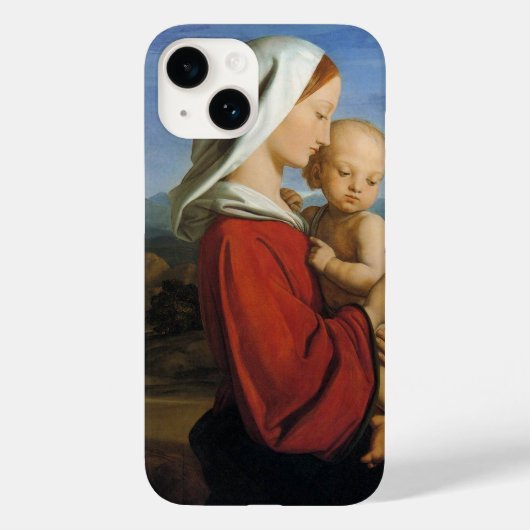 Coques Case-Mate iPhone Vierge écossaise et enfant du XIXe siècle (Verso)