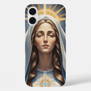 Coques iPhone 16 Plus Vierge Marie catholique romaine Sacré don de dévot