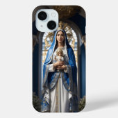 Coques Case-Mate iPhone Vierge Marie et bébé Jésus (Verso)