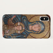 Coques Case-Mate iPhone Vierge Marie et mosaïque de Jésus (Dos (Horizontal))
